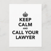 静保かに弁護士に電話する ポストカード (正面)