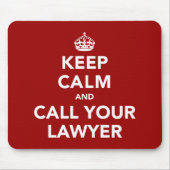 静保かに弁護士に電話する マウスパッド (正面)