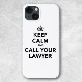 静保かに弁護士に電話する iPhone 13ケース