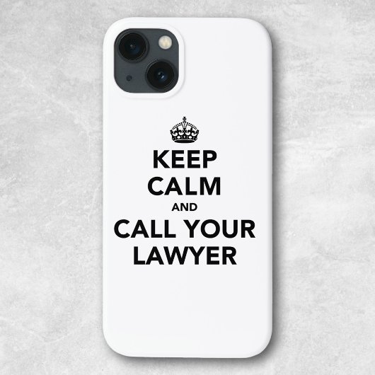 静保かに弁護士に電話する iPhoneケース