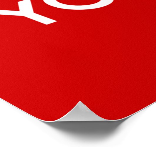 静保かに旗を振れ ポスター (角)