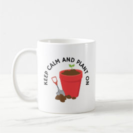 静保かに植え付ける | ガーデニングおもしろい コーヒーマグカップ