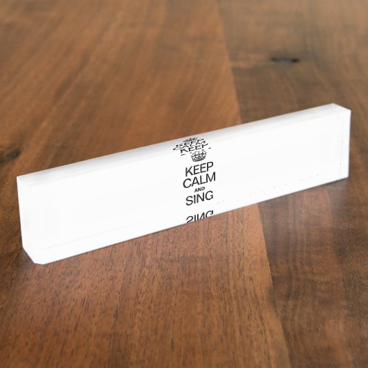 静保かに歌う デスクネームプレート (側面)