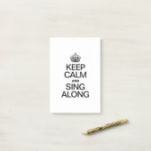 静保かに歌う ポストイット (デスク上)