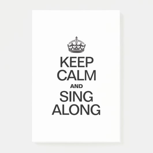 静保かに歌う ポストイット (正面)