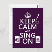 静保かに歌う ポストカード (正面/裏面)