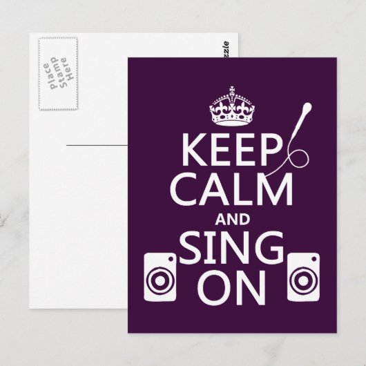 静保かに歌う ポストカード (正面/裏面)