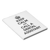 静保かに歯科助手を呼ぶ ノートパッド (アングル)