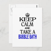 静保かに泡風呂に入る ポストカード (正面/裏面)