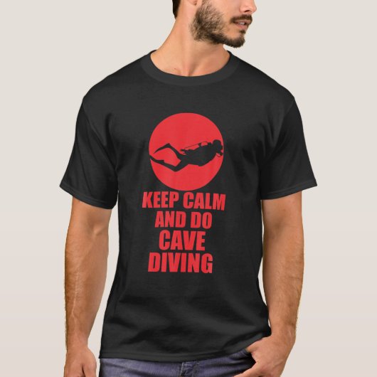 静保かに洞窟探検をする Tシャツ (正面)