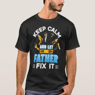 静保かに父はそれを修正する父の日パパダ Tシャツ