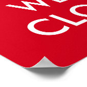 静保かに申し訳なく窓の看板ポスターを閉めた ポスター (角)