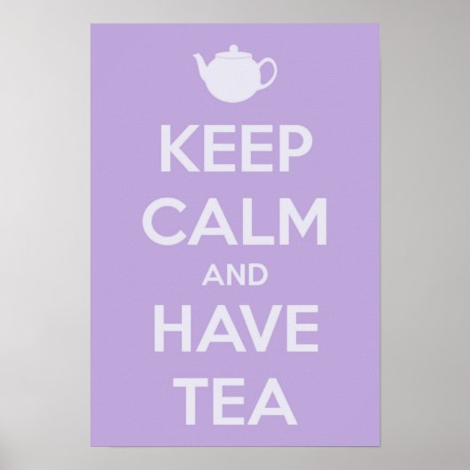 静保かに紅茶のポスター ポスター (正面)