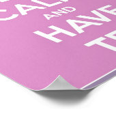 静保かに紅茶のポスター ポスター (角)