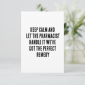 静保かに薬剤師に任せる サンキューカード (スタンド正面)