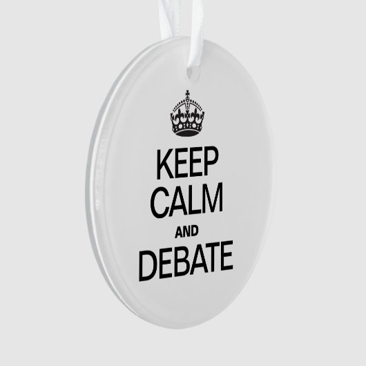 静保かに議論 オーナメント (正面)