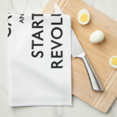 静保かに革命を開始 キッチンタオル (四つ折り)