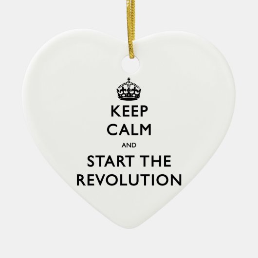 静保かに革命を開始 セラミックオーナメント (正面)