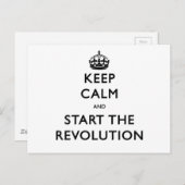 静保かに革命を開始 ポストカード (正面/裏面)