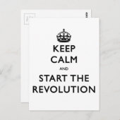 静保かに革命を開始 ポストカード (正面/裏面)