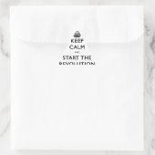 静保かに革命を開始 三角形シール (バッグ)