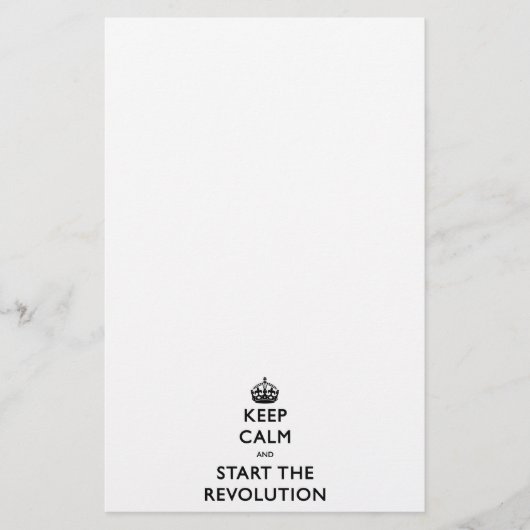 静保かに革命を開始 便箋 (正面)