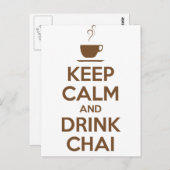 静保かに飲むチャイ ポストカード (正面/裏面)