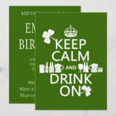 『静保かに飲め』(アイルランド·st patricks) 招待状 (正面/裏面)