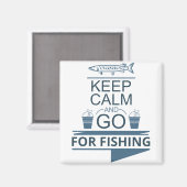 静保かに魚釣りに行く マグネット (正面/裏面)