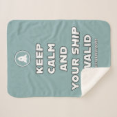 静保かに、あなたの船は有効な抱擁ファンダム シェルパブランケット (正面(横))