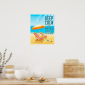 静保かに、あなたはビーチで ポスター (キッチン)