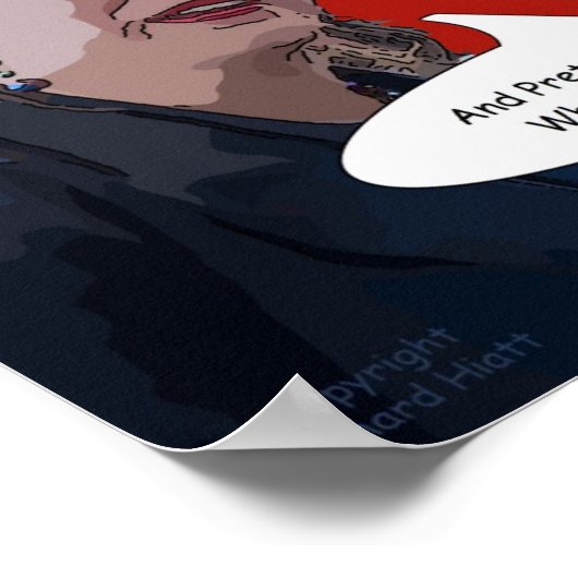 静保かに、あなたは何をしているか知っているふりをする ポスター (角)