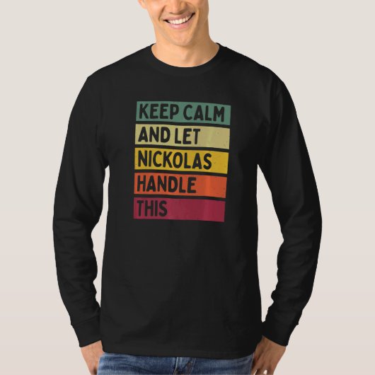 静保かに、このレトロのクートをニコラースに任せる Tシャツ (正面)