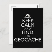 静保かに、ジオキャッシュを見つける ポストカード (正面/裏面)