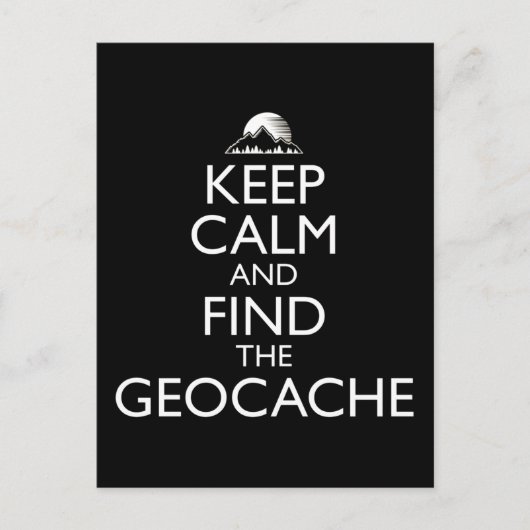 静保かに、ジオキャッシュを見つける ポストカード (正面)