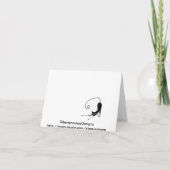 静保かに、学校の心理学者のノートカードを呼ぶ カード (裏面)