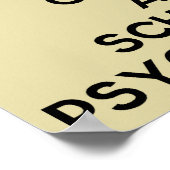 静保かに、学校の心理学者ポスターを呼ぶ ポスター (角)