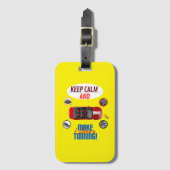 静保かに、極端なチューニングをする ラゲッジタグ (正面縦)