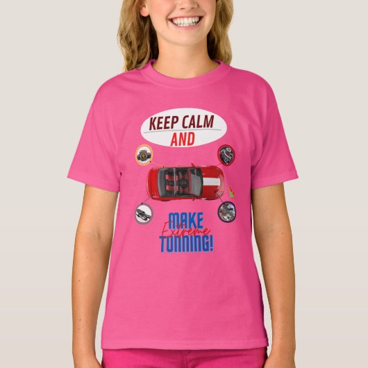 静保かに、極端なチューニングをする Tシャツ (正面)