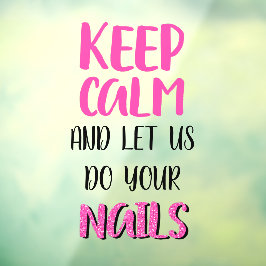 静保かに、私たちはあなたの爪、 ネイルグリッター ウィンドウサイン