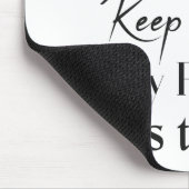 静保かに。集中し続ける。バー試験。 マウスパッド (コーナー)