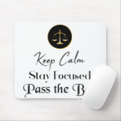 静保かに。集中し続ける。バー試験。 マウスパッド (マウス)