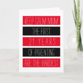 静保かに…願い♥母おもしろいの日 カード (正面)