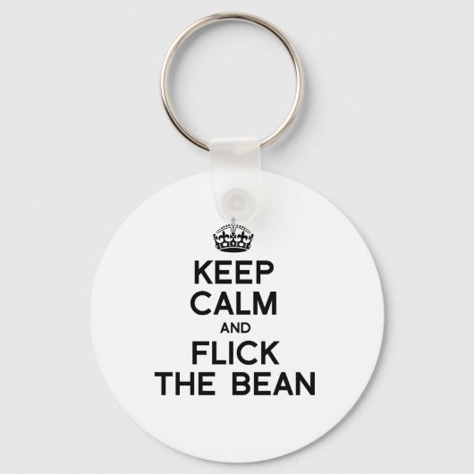 静保かにBEANをフリック – .png キーホルダー (正面)