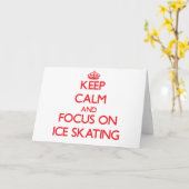 静保かアイススケートで滑る カード (黄色い花)