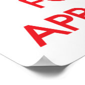 静保かアポイントメントに集中する ポスター (角)