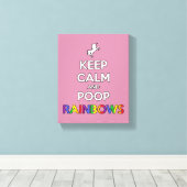 静保かウンチ虹！ キャンバスプリント (インサイチュ (ウッドフロア))