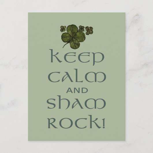 静保かシャム・ロック！ ポストカード (正面)