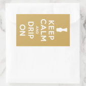 静保かドリップ 長方形シール (バッグ)