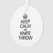 静保かナイフ投げ オーナメント (正面)